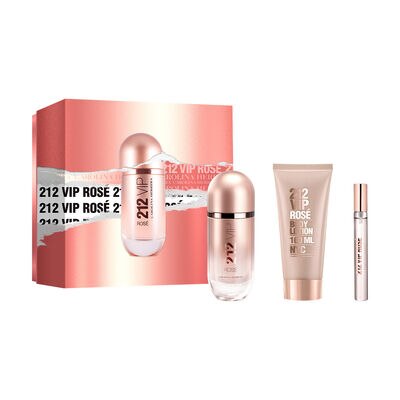 CAROLINA HERRERA 212 VIP ROS&Egrave; SET PARA DAMA PERFUME EDP